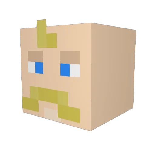 marshin77 Minecraft avatar head, 3D render