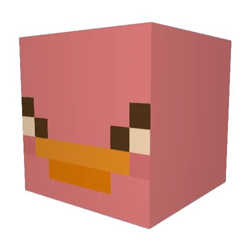 marshmallow3001 Minecraft avatar head, 3D render