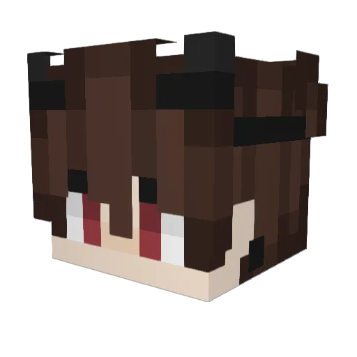 marshmallowkn Minecraft avatar head, 3D render