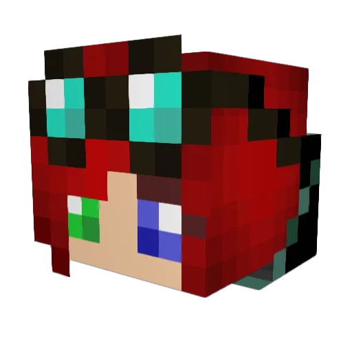 marshmello568 Minecraft avatar head, 3D render