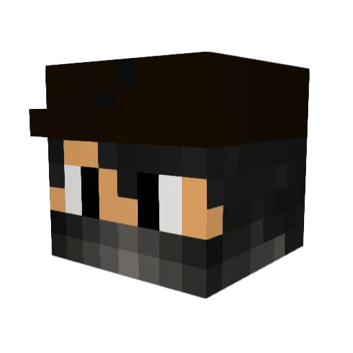 marshmellow_BT Minecraft avatar head, 3D render