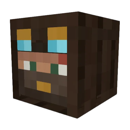 marsikus Minecraft avatar head, 3D render