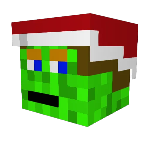 marsmensch2x Minecraft avatar head, 3D render