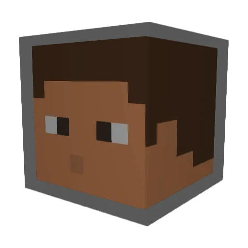 marsmud Minecraft avatar head, 3D render