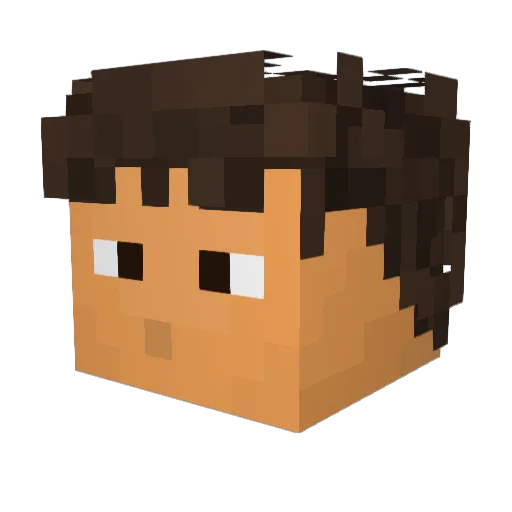 marsmud Minecraft avatar head, 3D render