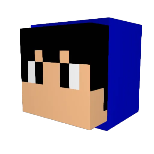 marsonii Minecraft avatar head, 3D render
