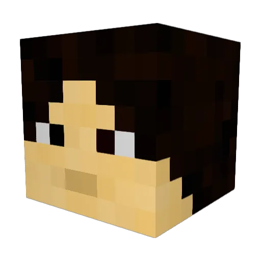 marsquared Minecraft avatar head, 3D render