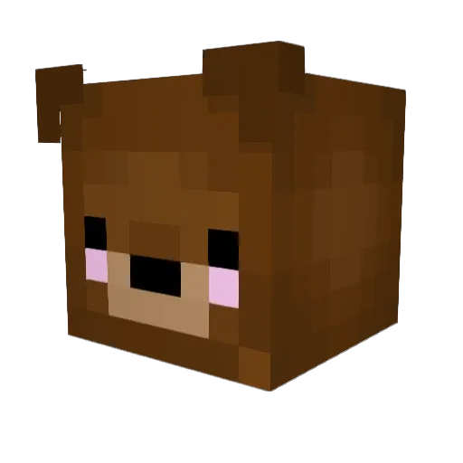 marsrose Minecraft avatar head, 3D render