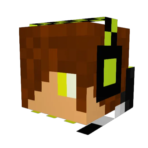 marswille Minecraft avatar head, 3D render