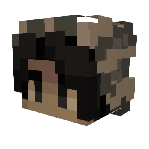 marsxbars Minecraft avatar head, 3D render