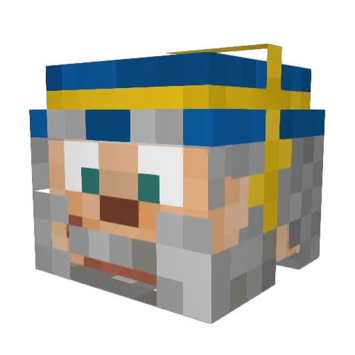 mart476g Minecraft avatar head, 3D render