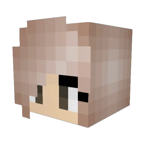 martaa_ Minecraft avatar head, 3D render