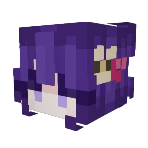 martacaste Minecraft avatar head, 3D render
