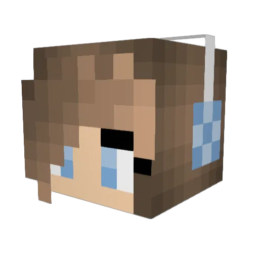 martcxy Minecraft avatar head, 3D render