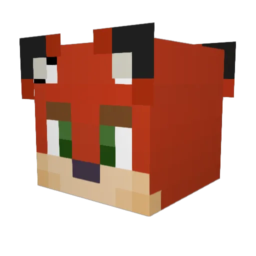 martecu Minecraft avatar head, 3D render