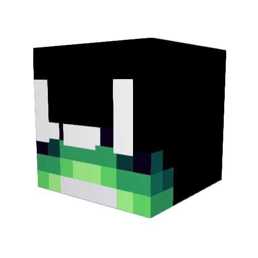 martengx Minecraft avatar head, 3D render