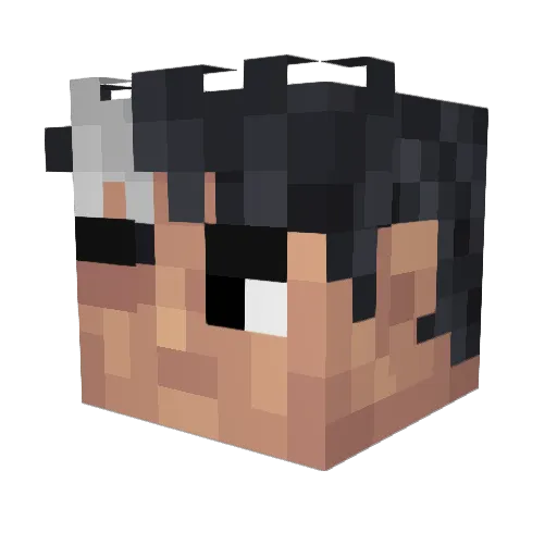 marth10456 Minecraft avatar head, 3D render