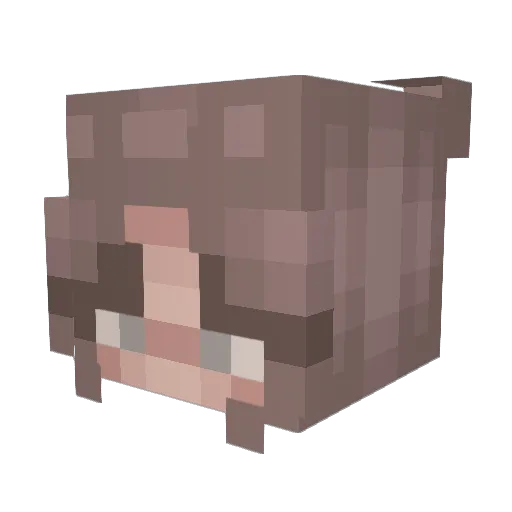 marthaaa_ Minecraft avatar head, 3D render