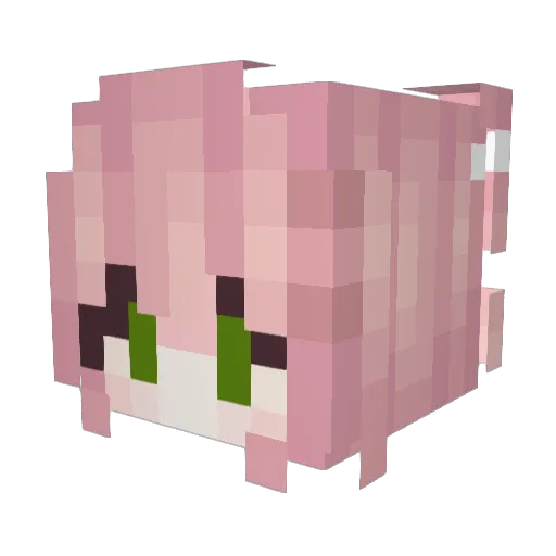 marthavaltieri Minecraft avatar head, 3D render