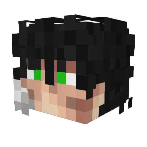 martian_Gamer Minecraft avatar head, 3D render