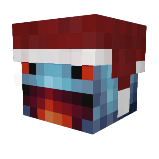 martiankid1 Minecraft avatar head, 3D render