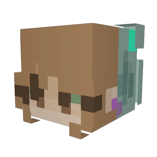 martianmicrobe Minecraft avatar head, 3D render