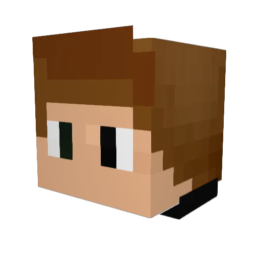 martijn1090 Minecraft avatar head, 3D render