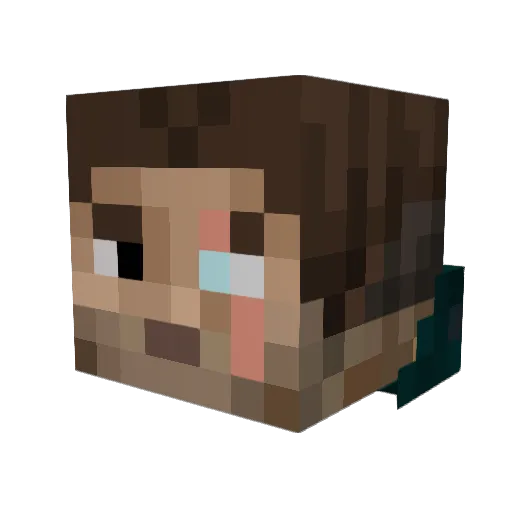 martijndegier Minecraft avatar head, 3D render
