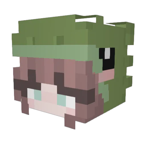 martik108 Minecraft avatar head, 3D render