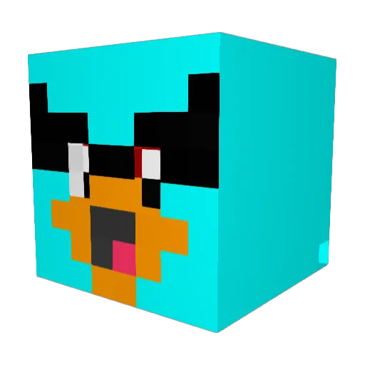 martin1029 Minecraft avatar head, 3D render