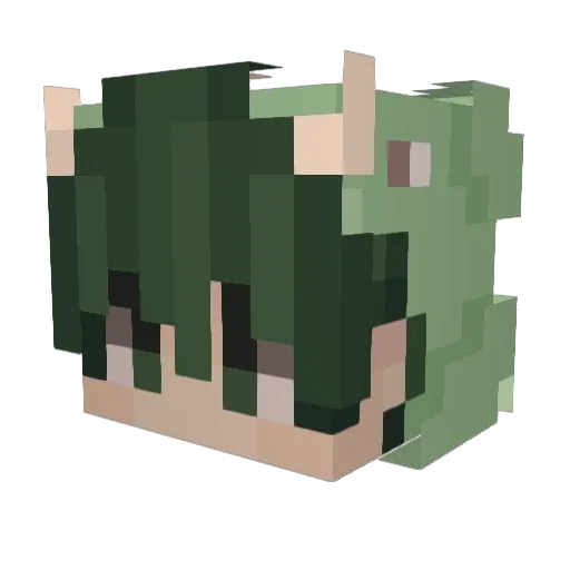 martin152018 Minecraft avatar head, 3D render