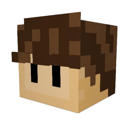 martin1605_2 Minecraft avatar head, 3D render