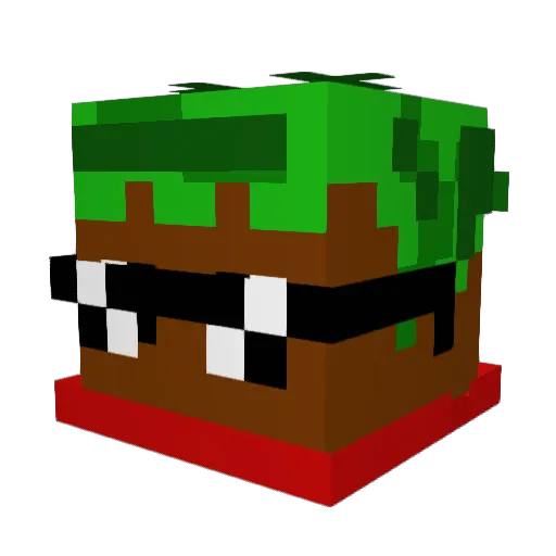 martin4885 Minecraft avatar head, 3D render