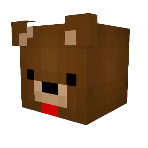 martinapk Minecraft avatar head, 3D render