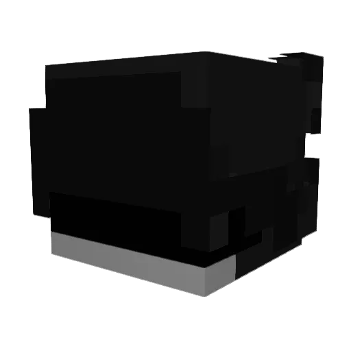 martinchat Minecraft avatar head, 3D render