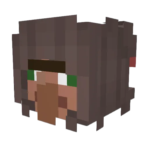 martincrack2018 Minecraft avatar head, 3D render