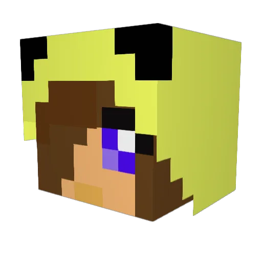 martineberg Minecraft avatar head, 3D render