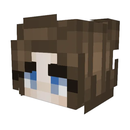 martinejh Minecraft avatar head, 3D render