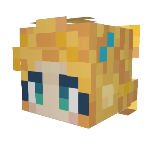 martinipolice_2 Minecraft avatar head, 3D render