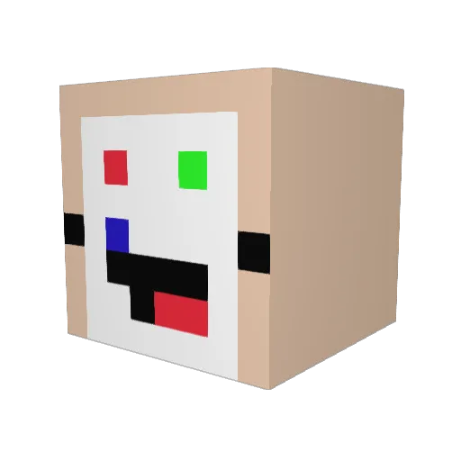 martinmora132 Minecraft avatar head, 3D render