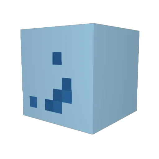 martinopan Minecraft avatar head, 3D render