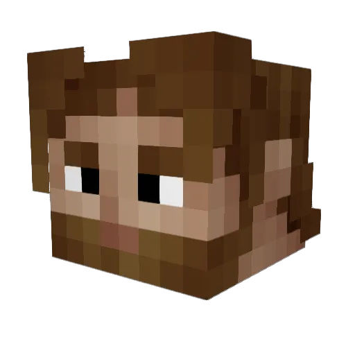 martinovitche Minecraft avatar head, 3D render
