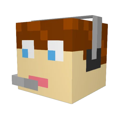martinri007 Minecraft avatar head, 3D render