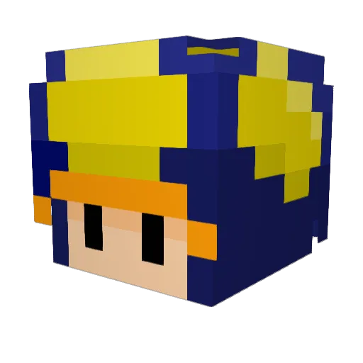 martinveliz Minecraft avatar head, 3D render