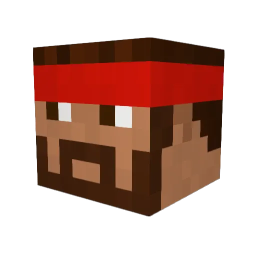 martinwtf Minecraft avatar head, 3D render