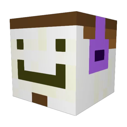 martiparti Minecraft avatar head, 3D render