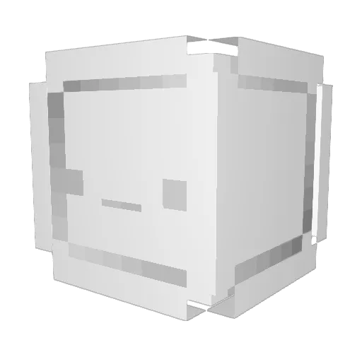 martra_art Minecraft avatar head, 3D render