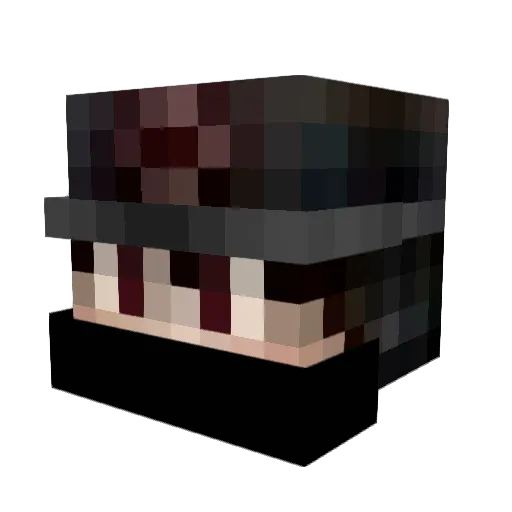 martwlb Minecraft avatar head, 3D render