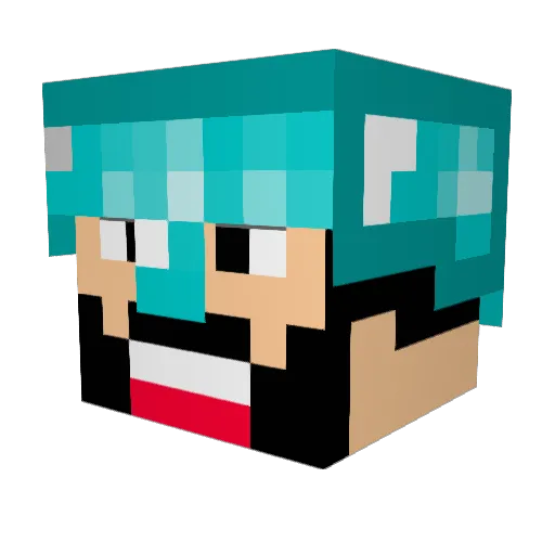 martyboy100 Minecraft avatar head, 3D render