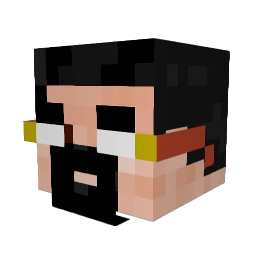 martyfungus Minecraft avatar head, 3D render